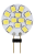 Żarówka Źródło światła LED 12 VAC/DC, 2 W, 4000 K, G4, 140 lm, 180°, EEI=G LG4K2NW Tracon Electric