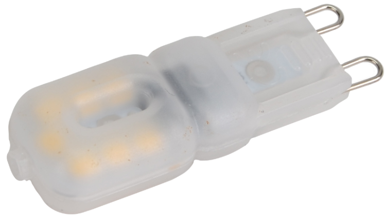 Żarówka Źródło światła LED w obudowie plastikowej 230 VAC, 2,5W, 2700K, G9, 180 lm, 270°, EEI=G LG9X2,5W Tracon Electric