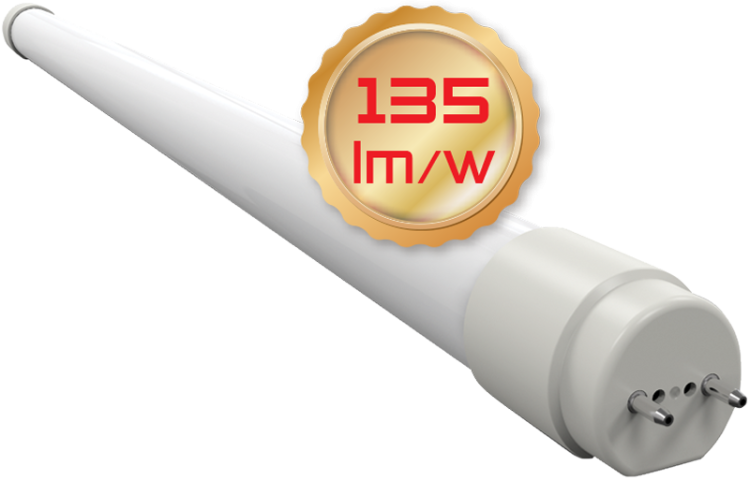 Tuba Szklana świetlówka liniowa LED opal 230 V, 50 Hz, G13, 22 W, 2900 lm, 3000 K, 200°, EEI=E LT8GH15022WW Tracon Electric