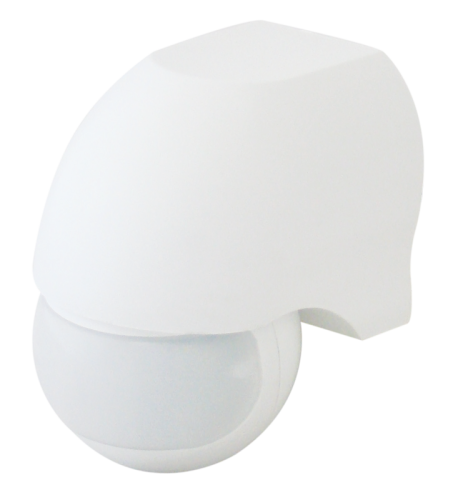 Czujnik ruchu na podczerwień, naścienny, biały 230V, 50Hz, 180°, max. 12m, 10s-15min, 3-2000lux, IP44 TMB-112 Tracon Electric