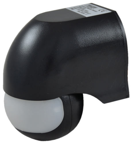 Czujnik ruchu na podczerwień, naścienny,czarny 230V, 50Hz, 180°, max. 12 m, 10s-15min, 3-2000lux, IP44 TMB-112F Tracon Electric