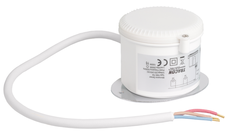 Radarowy czujnik ruchu do wysokich sufitów 230V, 50Hz, 5,8GHz, 360°, 4-15m, 5s-30min, 3-2000lux, IP65 TMB-759 Tracon Electric