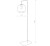 Lampa podłogowa nocna stojąca Industrialna Loft MONACO 8794 NOWODVORSKI Lighting E27 lampka Retro Vintage nowoczesna oświetleniowa lampa podłogowa szklana przyciemniana dymiona kula metal czarna przezroczysta szkło dymione Inspiracje Premium