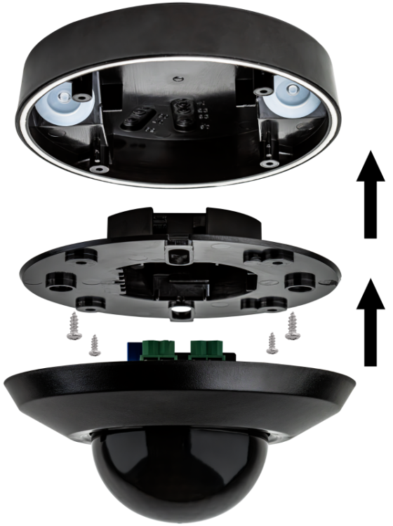 Czujnik obecności, czarny 230V, 50Hz, 360°, 1000W, 1-20m, 10s-30min, 3-2000lux, IP44 PRS47BL Tracon Electric