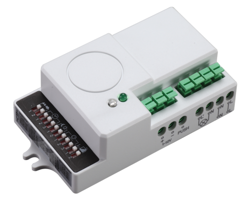 Radarowy czujnik ruchu, do opraw, ze ściemniaczem 230V, 50 Hz, 5,8GHz, 360°, 2-8m, 5s-30min, 2-2000lux TMB-L01DIMM Tracon Electric