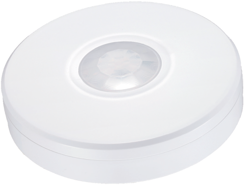 Sufitowy czujnik ruchu z ochroną obudowy, płaski, biały 230V, 50Hz, 2000W, 360°, 1-8m, 10s-15min, 3-2000lux, IP65 TMB-011LIP Tracon Electric