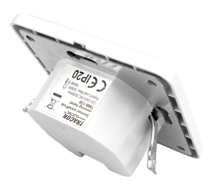 Czujnik ruchu, podtynkowy, krótkodystansowy 230V, 50Hz, 180°, 5-6cm, 500W, IP20 TMB-126 Tracon Electric