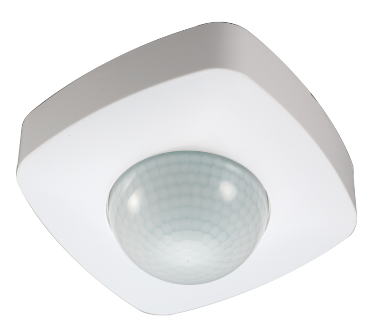 Czujnik obecności, biały 230V, 360°, 1-20 m, 10 s-30 min, 3-2000lux, IP20 PRS46B Tracon Electric