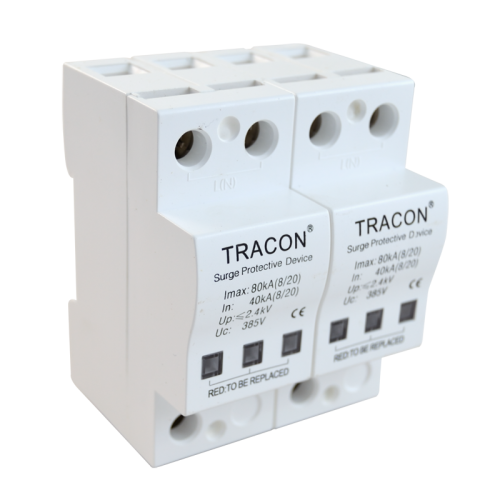 Ogranicznik przepięć, Typ 2 40kA, 2P TTV-B240 Tracon Electric