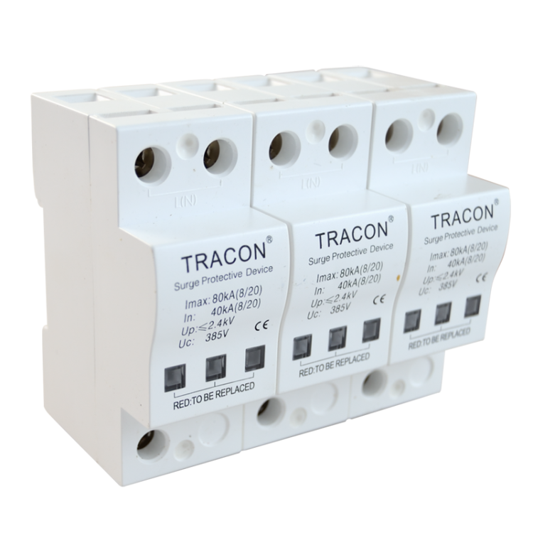 Ogranicznik przepięć, Typ 2 40kA, 3P TTV-B340 Tracon Electric