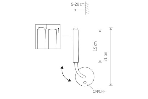 Lampa ścienna Kinkiet Industrialny Loft STALACTITE SOLID BRASS I 8352 NOWODVORSKI Lighting G9 Loft nowoczesna oprawa oświetleniowa metal czarno-złota złoty mosiądz Inspiracje Premium
