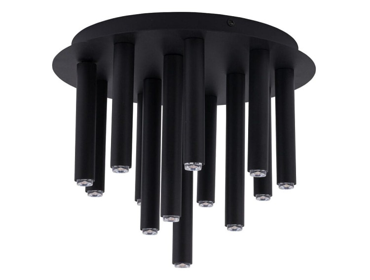 Lampa sufitowa Industrialna Loft STALACTITE BLACK XIII 8355 NOWODVORSKI Lighting G9 x13 Loft nowoczesna oprawa oświetleniowa żyrandol metal do Sypialni Pokoju czarna czarny Inspiracje Premium