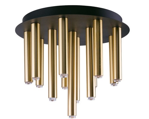 Lampa sufitowa Industrialna Loft STALACTITE SOLID BRASS XIII 9054 NOWODVORSKI Lighting G9 x13 Loft nowoczesna oprawa oświetleniowa żyrandol metal do Sypialni Pokoju czarno-złota złoty mosiądz Inspiracje Premium