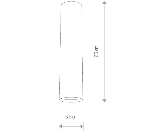 Sufitowa oprawa lampa punktowa Industrialna Loft EYE WHITE M 5463 NOWODVORSKI Lighting GU10 tuba spot natynkowa nowoczesna oświetleniowa nowoczesna metal do Kuchni Jadalni biała Inspiracje Premium