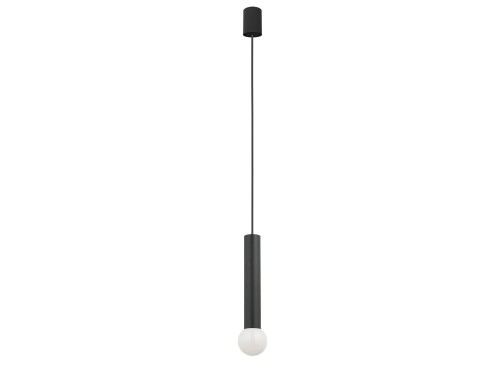 Lampa sufitowa wisząca punktowa Industrialna BATON BLACK M 7852 NOWODVORSKI Lighting E27 Loft nowoczesna oprawa oświetleniowa żyrandol tuba zwis czarny pojedyncza zwis metal Inspiracje Premium