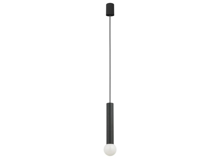 Lampa sufitowa wisząca punktowa Industrialna BATON BLACK M 7852 NOWODVORSKI Lighting E27 Loft nowoczesna oprawa oświetleniowa żyrandol tuba zwis czarny pojedyncza zwis metal Inspiracje Premium