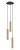 Lampa sufitowa wisząca punktowa Industrialna BATON SOLID BRASS III 7855 NOWODVORSKI Lighting E27 x3 Loft nowoczesna oprawa oświetleniowa żyrandol tuba zwis mosiądz złota złoto-czarna potrójna zwis metal Inspiracje Premium
