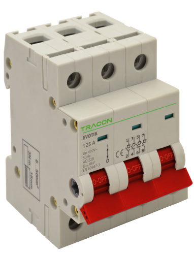 Rozłącznik instalacyjny 3P, 40A TIK3-40 Tracon Electric