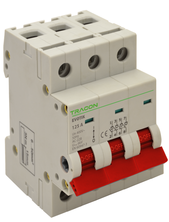 Rozłącznik instalacyjny 3P, 125A TIK3-125 Tracon Electric