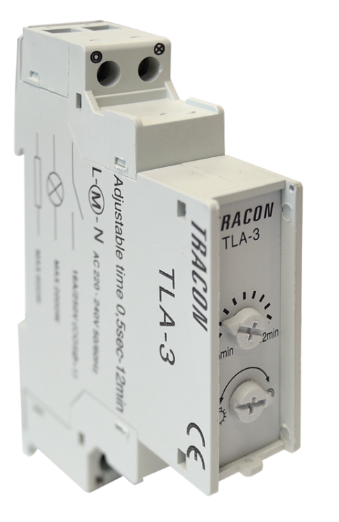 Schodowy wyłącznik czasowy 0,5-12min, 16A TLA-3 Tracon Electric