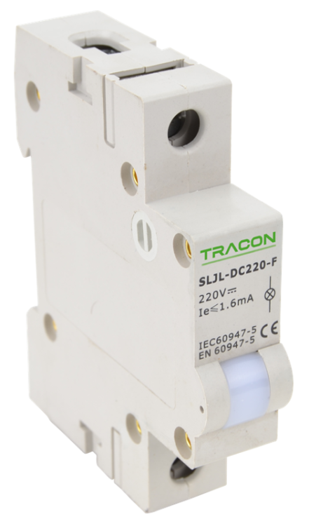 Modułowa lampka sygnalizacyjna LED, biała 220V DC SLJL-DC220-F Tracon Electric