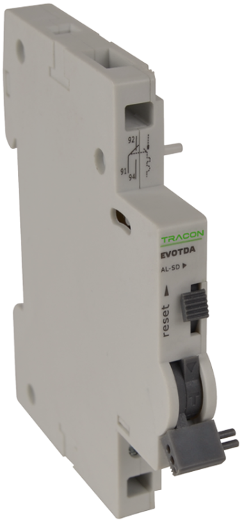 Styk sygnalizacji awaryjnej do EVOTDA 230V, 50Hz, In:6A W=9mm; 0,5-4mm2 EVOTDA-AL Tracon Electric