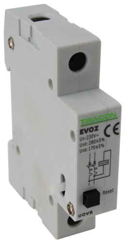 Wyzwalacz wzrostu i spadku napięcia do EVOZ Un:230VAC, 50Hz, Udown:170VAC, Uup:270VAC EVOZ-UOVR Tracon Electric