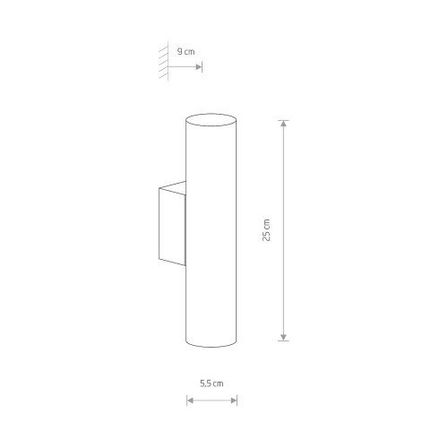 Lampa ścienna Kinkiet Industrialny Loft EYE WALL WHITE 8073 NOWODVORSKI Lighting 2xGU10 Loft nowoczesna oprawa oświetleniowa tuba spot metal podwójny dwustronny biały biała Inspiracje Premium