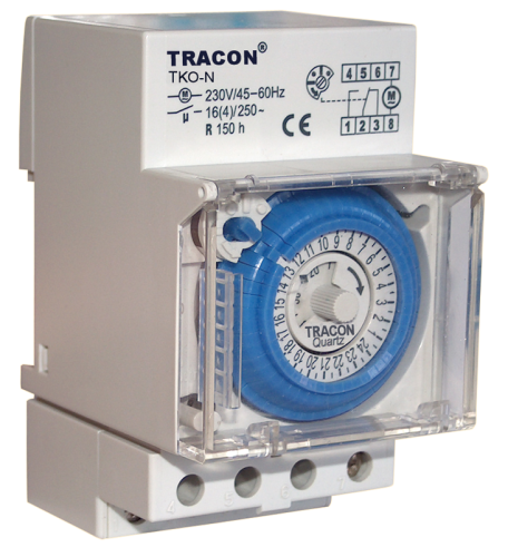 Elektromechaniczny programator modułowy, dzienny, 230V, 16(4) A TKO-N Tracon Electric