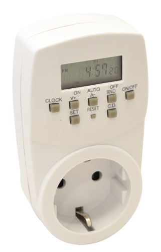Sieciowy tygodn.elektron. programator zegarowy 230V, 16A, IP20 TKO-DHE Tracon Electric
