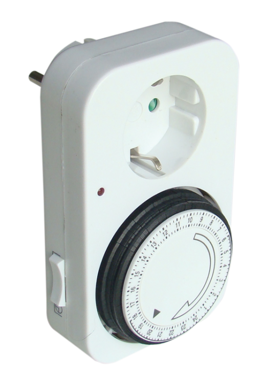 Elektromech. dzienny, sieciowy wyłącznik zegarowy, schuko 230V, 16A, IP20 TKO-DN Tracon Electric