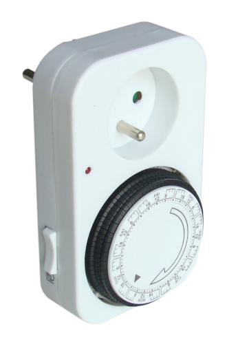 Elektromech. dzienny, sieciowy wyłącznik zegarowy, z bolcem 230V, 16A, IP20 TKO-DNF Tracon Electric