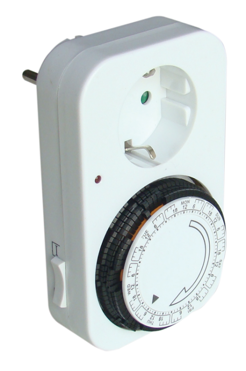 Elektromech. tygodniowy sieciowy wył. zegarowy schuko 230V, 16A, IP20 TKO-DH Tracon Electric