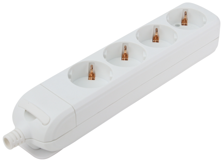Gniazdo przedłużacza, schuko 4×SCHUKO, max.16A, 250VAC HUR-04 Tracon Electric