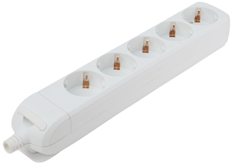 Gniazdo przedłużacza, schuko 5×SCHUKO, max.16A, 230V HUR-05 Tracon Electric