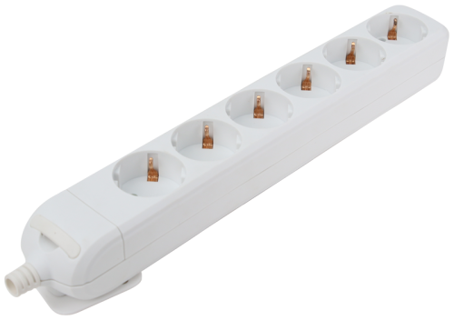 Gniazdo przedłużacza, schuko 6×SCHUKO, max.16A, 250VAC HUR-06 Tracon Electric