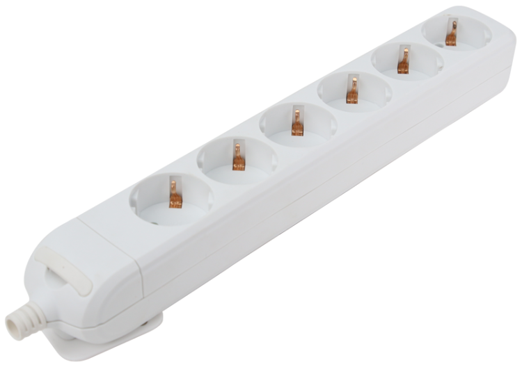 Gniazdo przedłużacza, schuko 6×SCHUKO, max.16A, 250VAC HUR-06 Tracon Electric