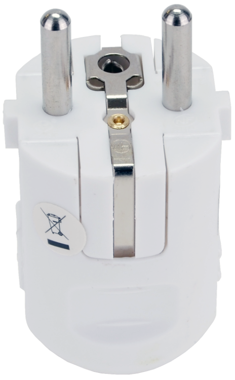 Wtyczka z prostym podłączeniem kabla, z bolcem (2in1) 1×FRENCH, 250VAC, max.16A TCSDF Tracon Electric