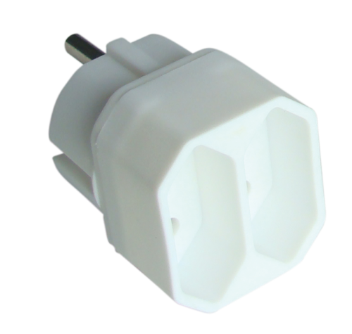 Rozgałęźnik wielogniazdowy schuko 2×EURO, 250VAC, max.2,5A TN2 Tracon Electric