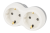 Rozgałęźnik wielogniazdowy SCHUKO, szary+ biały 2×SCHUKO, max.16A, 230VAC, 3680W, PP TND2 Tracon Electric
