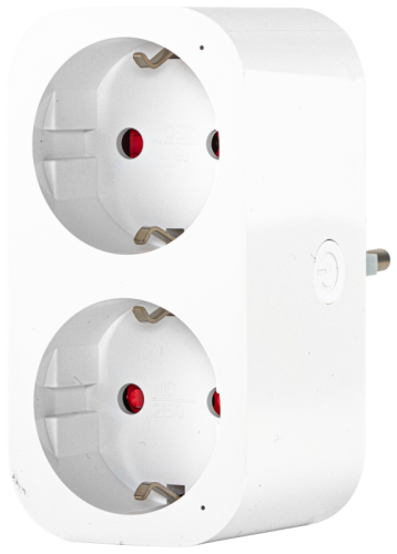 Inteligentne, podwójne gniazdo typu SCHUKO 2xSCHUKO, 240VAC, 16A TNSM2 Tracon Electric