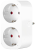 Inteligentne, podwójne gniazdo typu SCHUKO 2xSCHUKO, 240VAC, 16A TNSM2 Tracon Electric