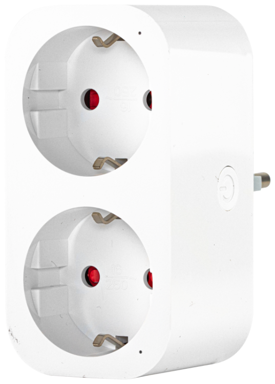 Inteligentne, podwójne gniazdo typu SCHUKO 2xSCHUKO, 240VAC, 16A TNSM2 Tracon Electric
