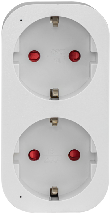Inteligentne, podwójne gniazdo typu SCHUKO 2xSCHUKO, 240VAC, 16A TNSM2 Tracon Electric