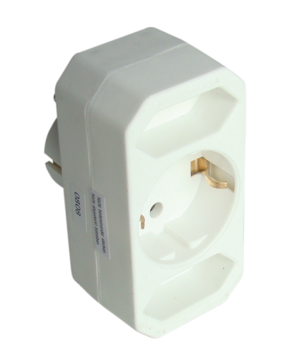 Rozgałęźnik wielogniazdowy SCHUKO, normal biały 2/1×EURO/SCHUKO, max.2,5/16A, 250VAC TN2/1 Tracon Electric
