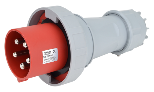 Wtyczka przemysłowa ze zwiększoną ochroną 125A, 400V, 3P+N+E, 6h, IP67 TICS-045 Tracon Electric