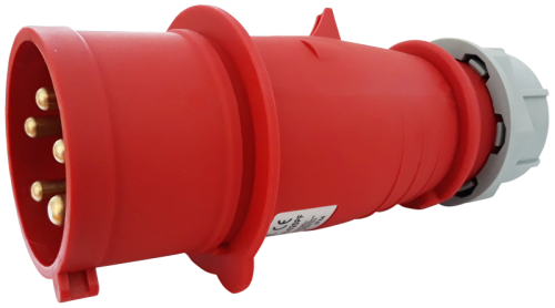 Wtyczka przemysłowa z opcją odwrócenia fazy 32A, 400V, 3P+N+E, 6h, IP44 TICS-025PF Tracon Electric