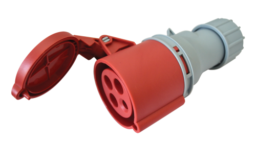 Gniazdo przemysłowe ze zwiększoną ochroną 16A, 400V, 3P+E, 6h, IP67 TICS-2142H Tracon Electric