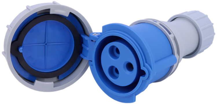 Gniazdo przemysłowe ze zwiększoną ochroną 32A, 230V, 2P+E, 6h, IP67 TICS-2232H Tracon Electric