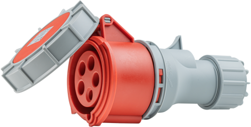 Gniazdo przemysłowe ze zwiększoną ochroną 32A, 400V, 3P+N+E, 6h, IP67 TICS-2252H Tracon Electric